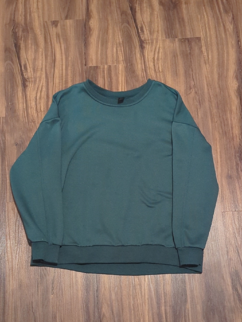 Men's Crewneck Sweater in Teal Green